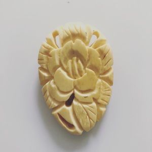 Vintage Ivory Brooch